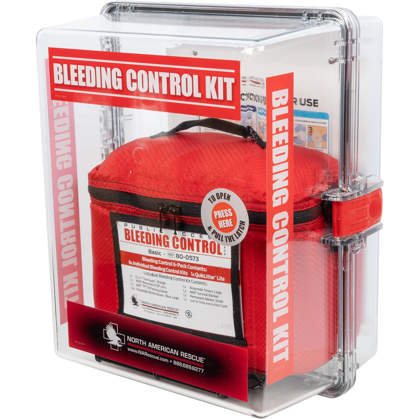 Public Access Bleeding Control Station – 6-Pack Vacuum Sealed