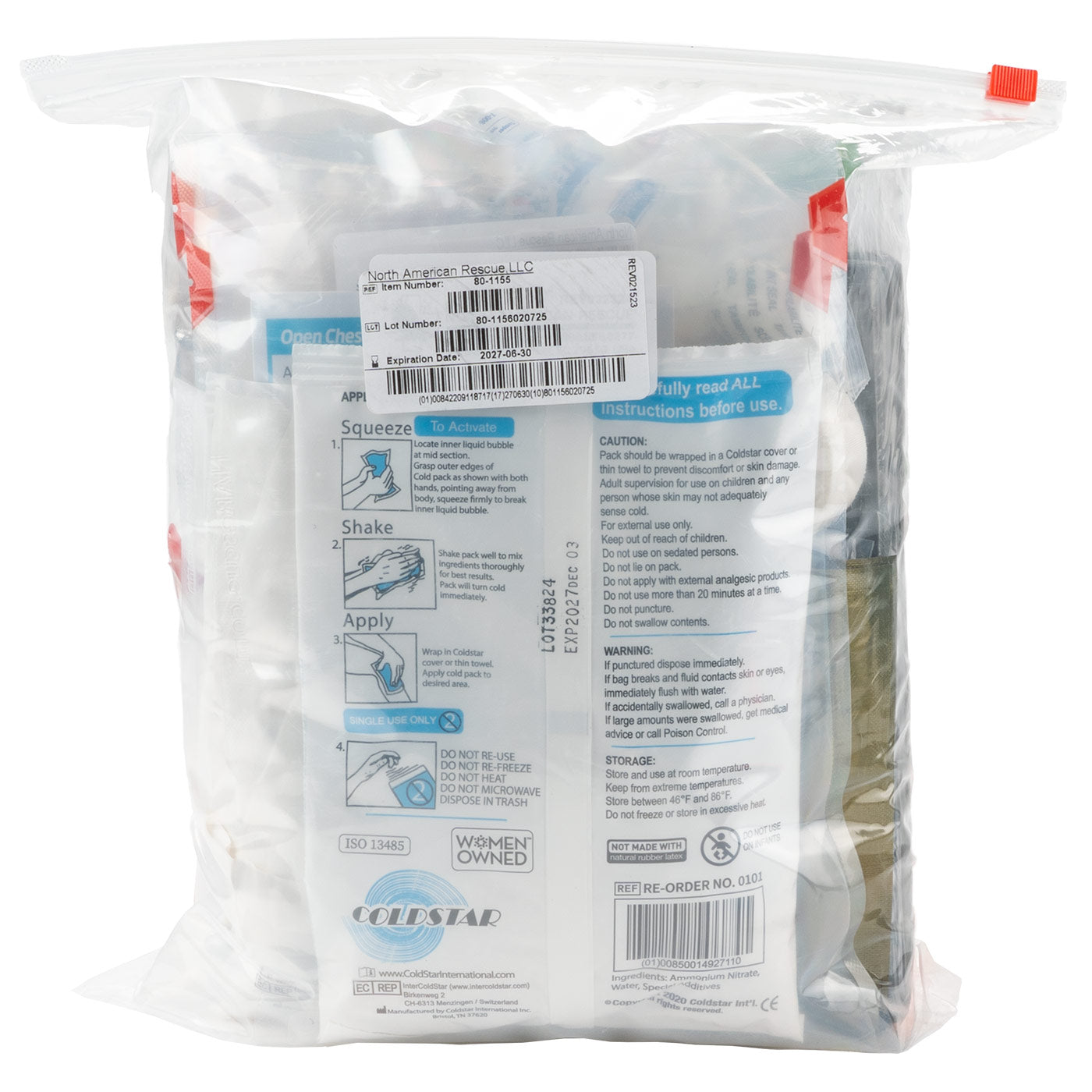 Trauma and First Aid Resupply Kit - Class A with Bleeding Control Dressing